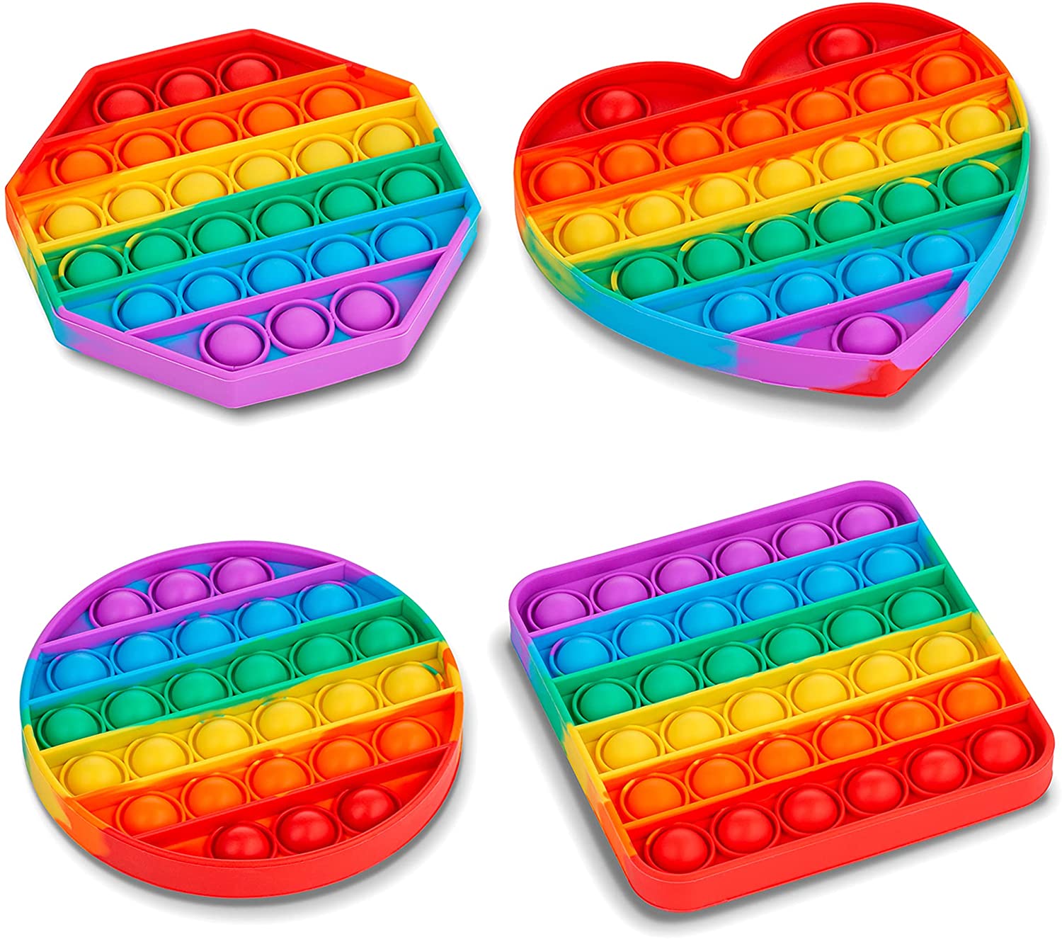 4752 Random Shape Rainbow Colored Fidget (1pc Only) 4752 Random Shape Rainbow Colored Fidget (1pc Only)